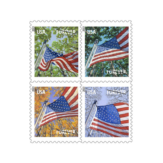 A Flag for All Seasons  Forever Stamps 2013