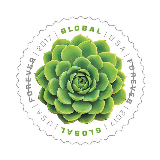 2017 Global Green Succulents  Forever Stamps